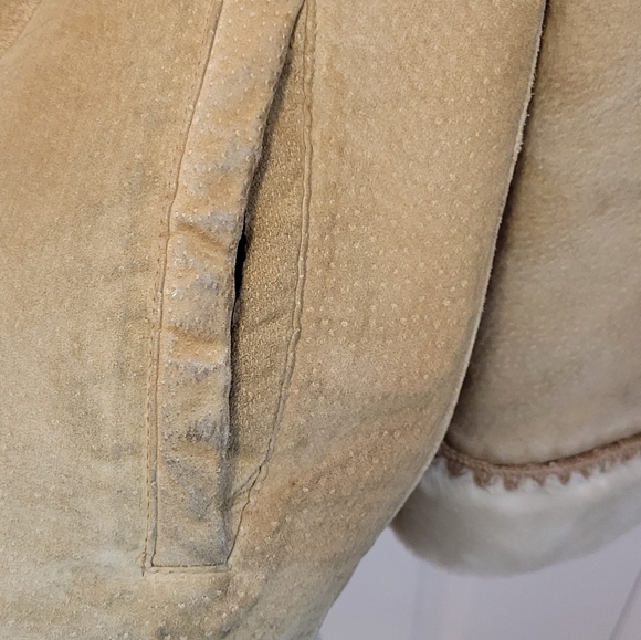 Vintage Genuine Leather Shearling Coat - Picture 11 of 16